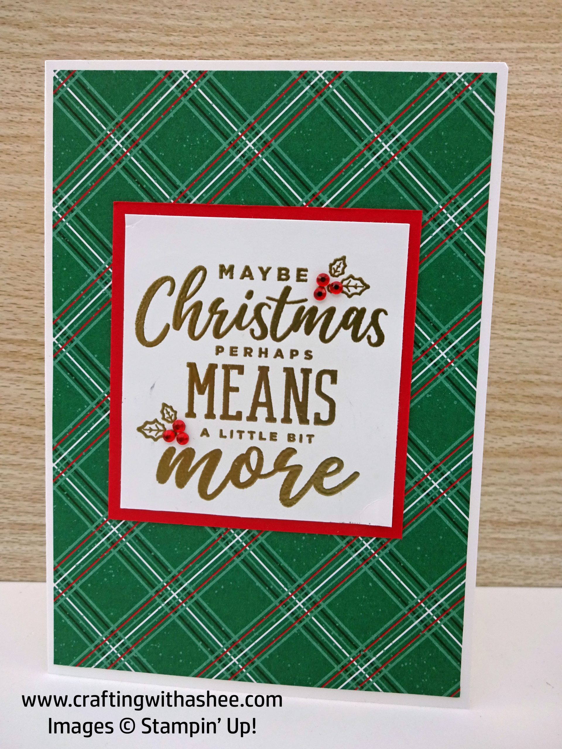How to make a Heat Embossed Christmas Card – Crafting with Ashee ...