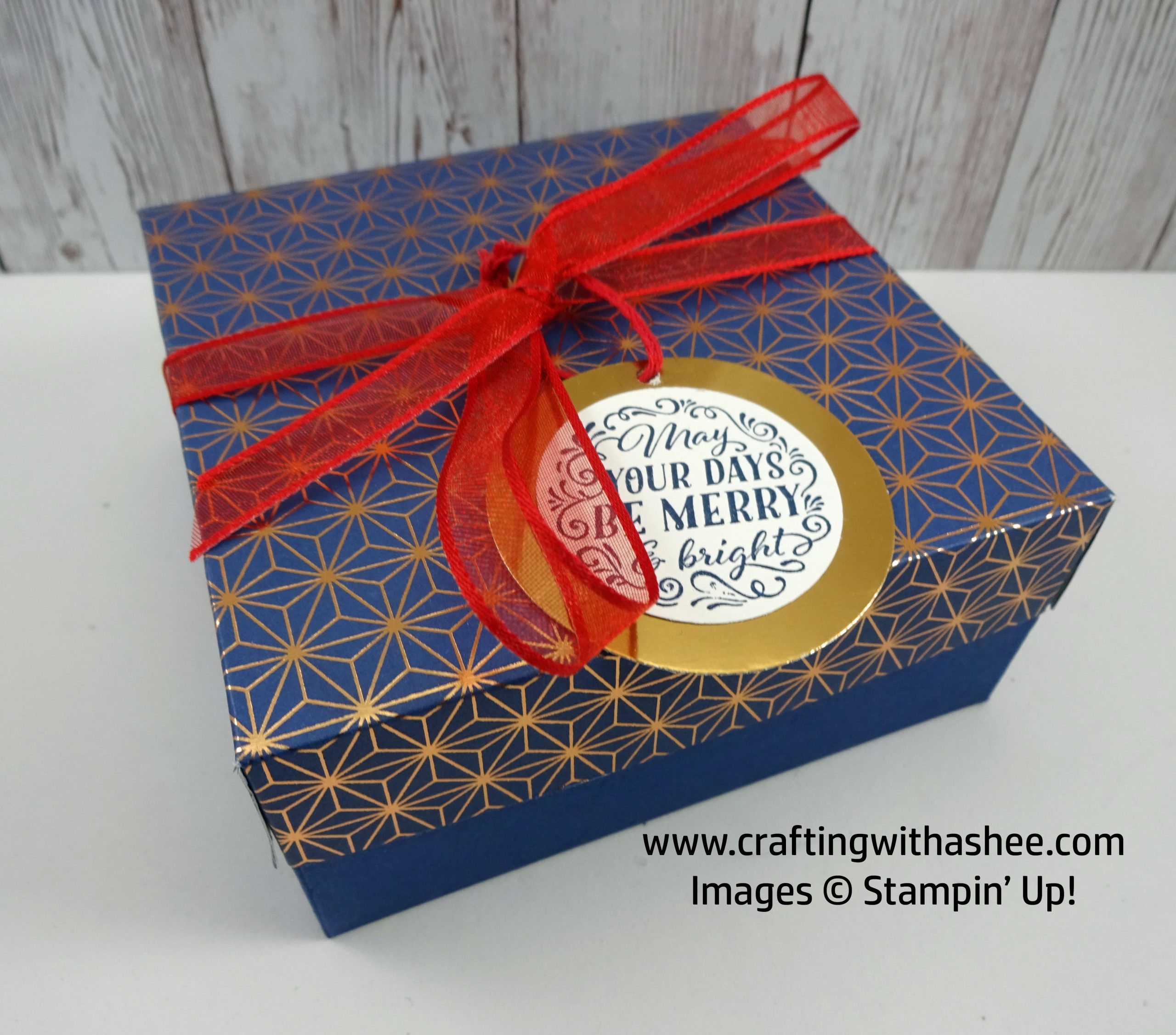 Make a Gift Box - Christmas Gleaming - Stampin' Up! – Crafting with ...