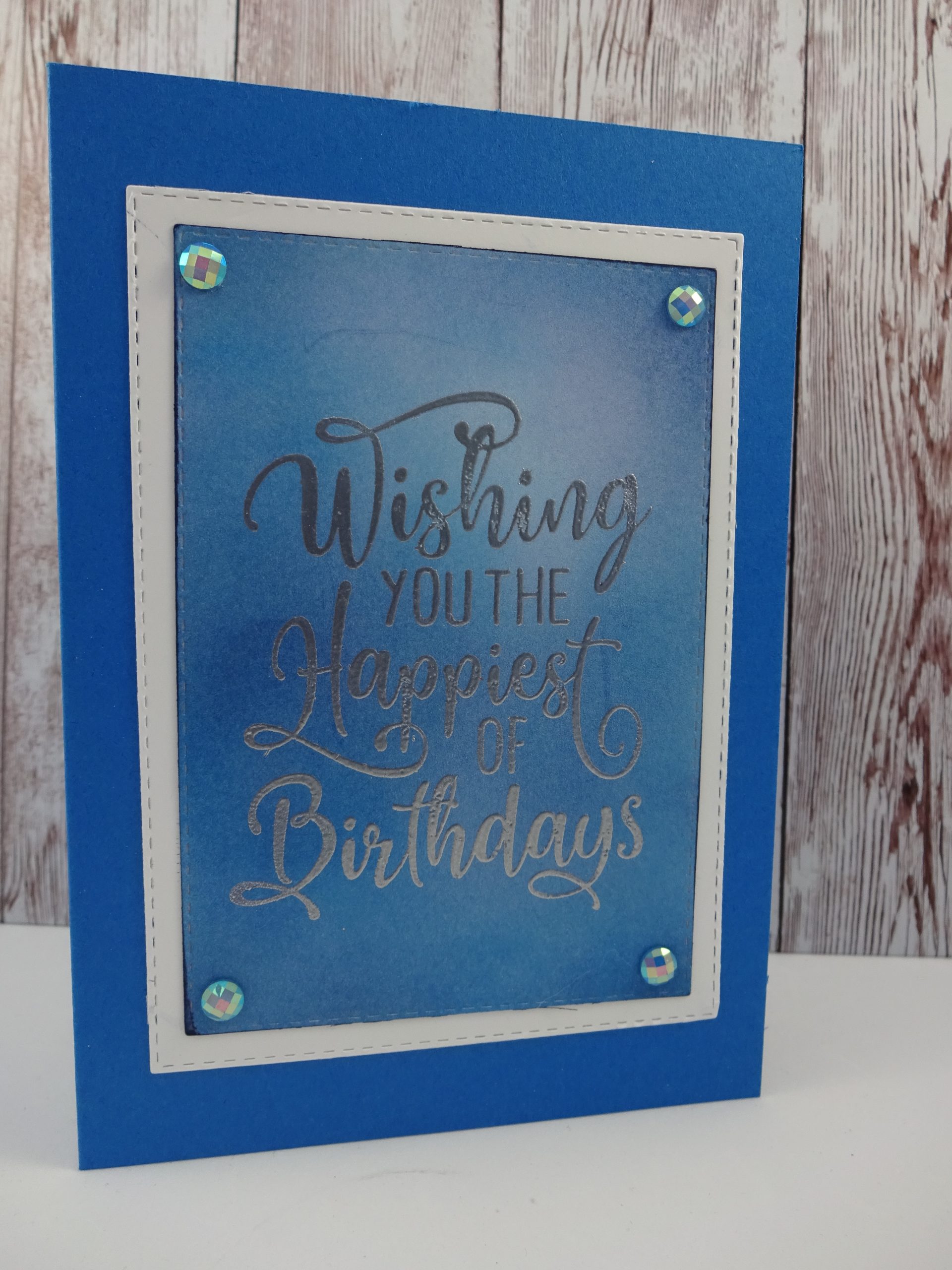 Simple Blending & Heat Embossing Birthday Card – Crafting with Ashee ...