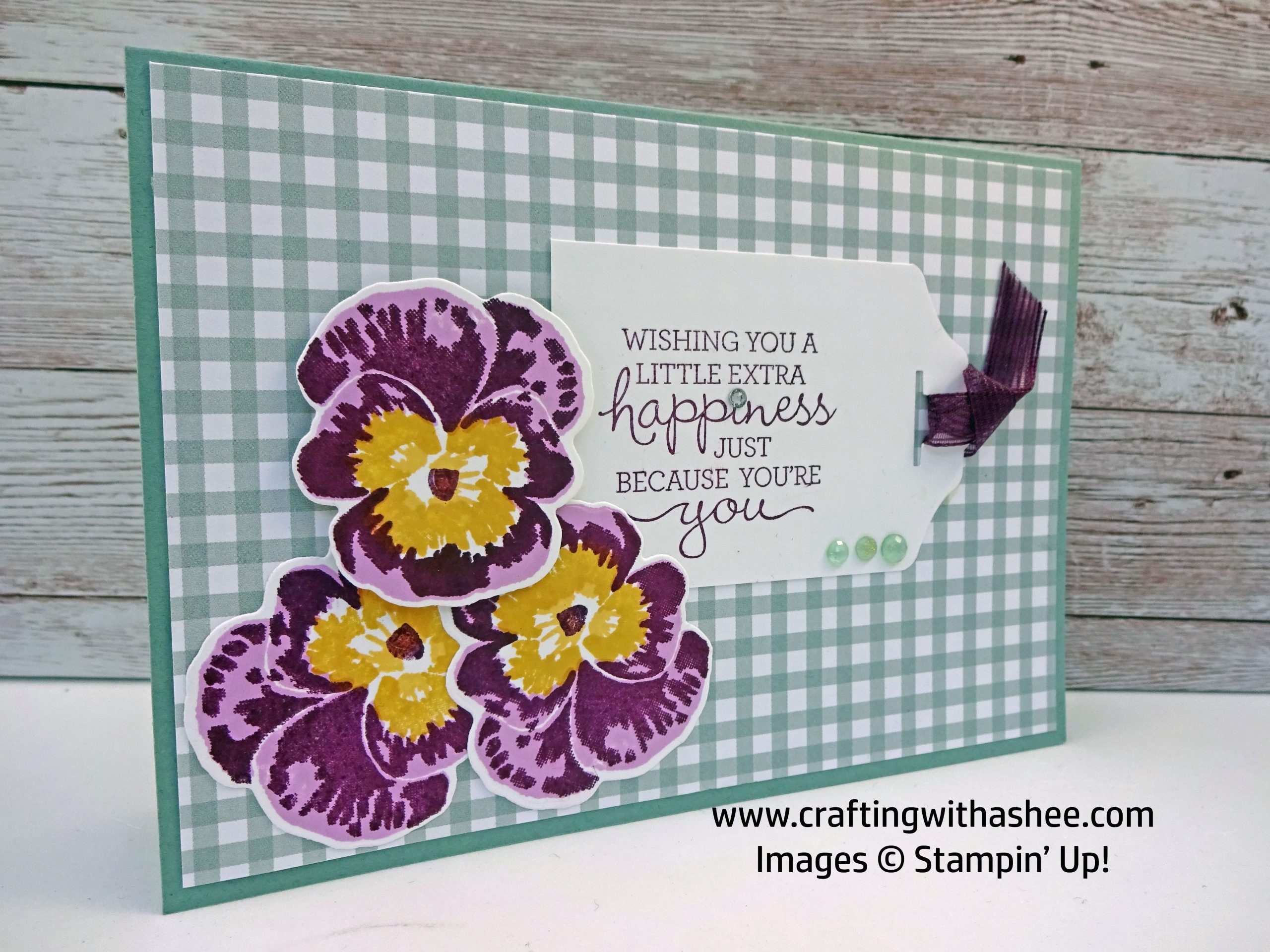 Pansy Patch - Birthday - Simple Two-Step Stamping – Crafting with Ashee ...