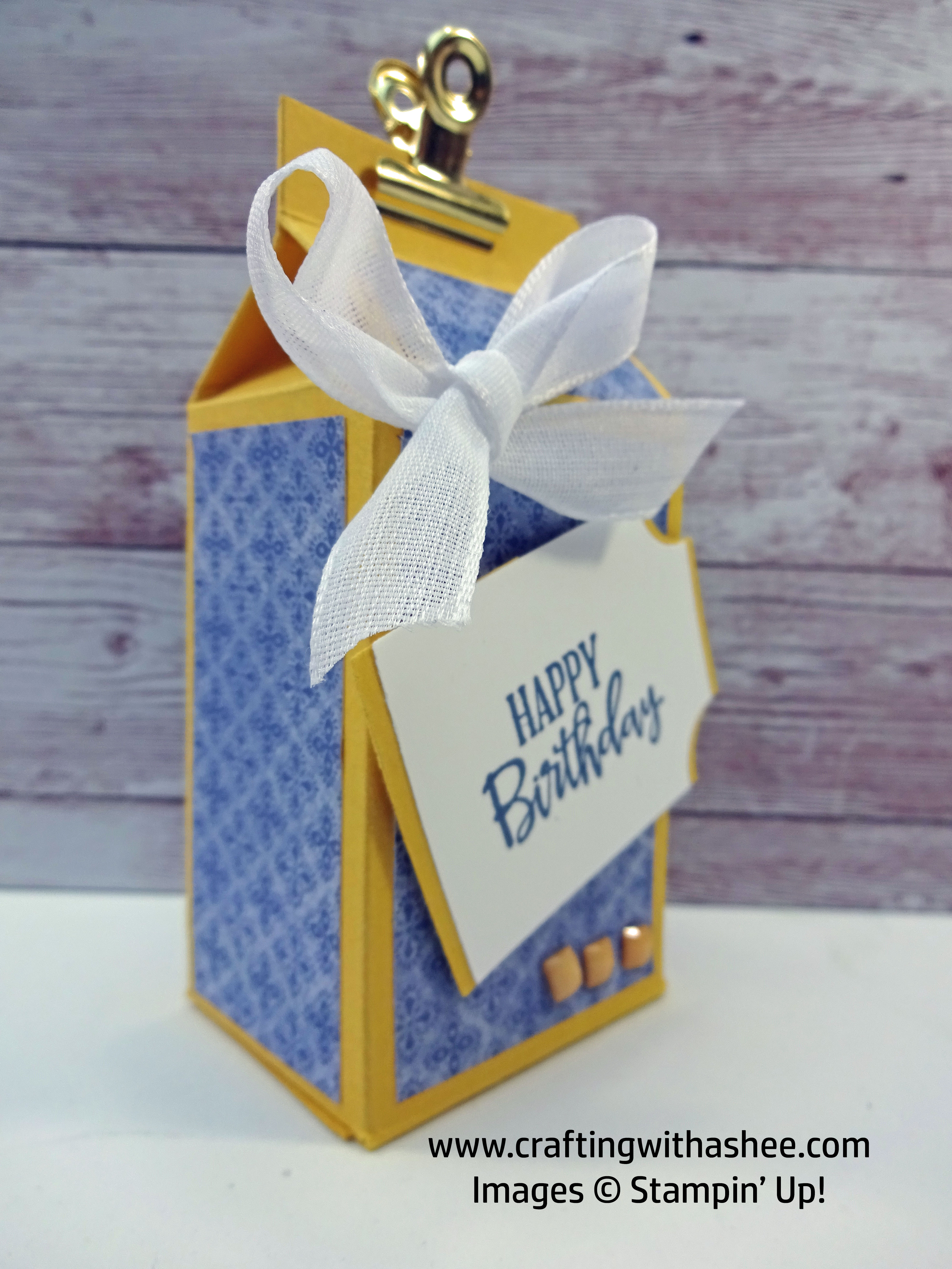 Milk Carton Style Gift Box - How to Make it! – Crafting with Ashee ...