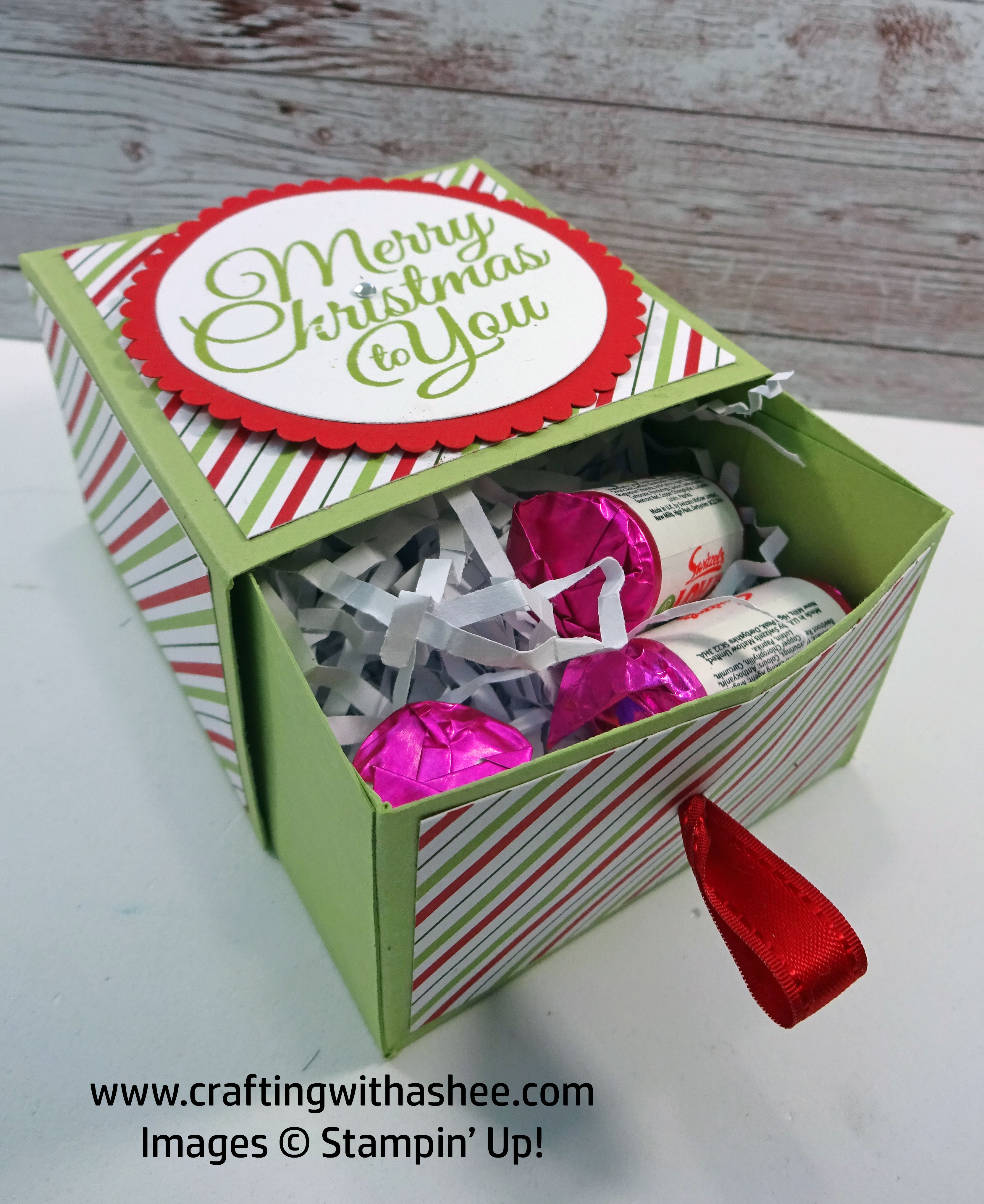 Make a Drawer Style Christmas Gift Box – Crafting with Ashee