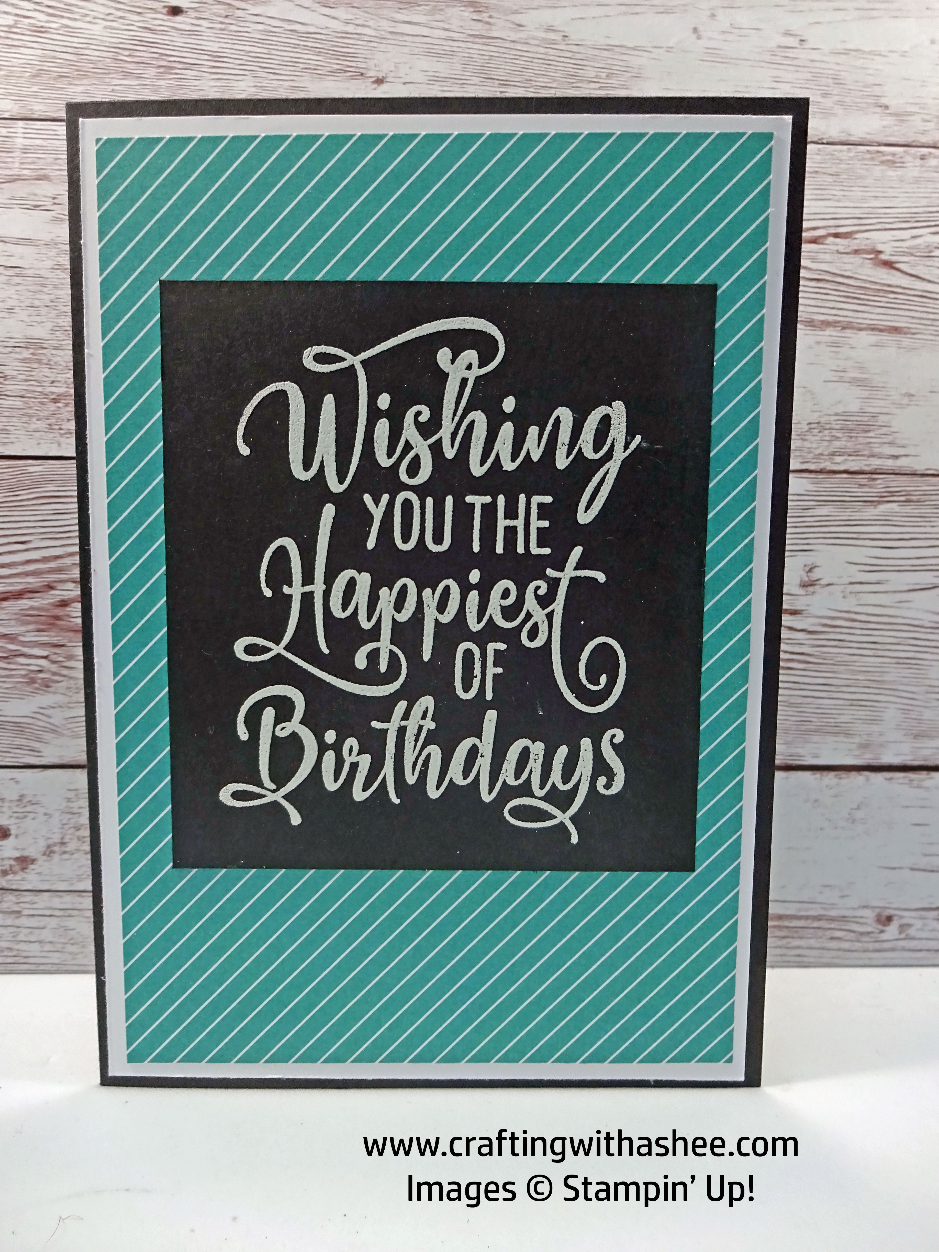 How to White Heat Emboss on Black Card – Crafting with Ashee ...