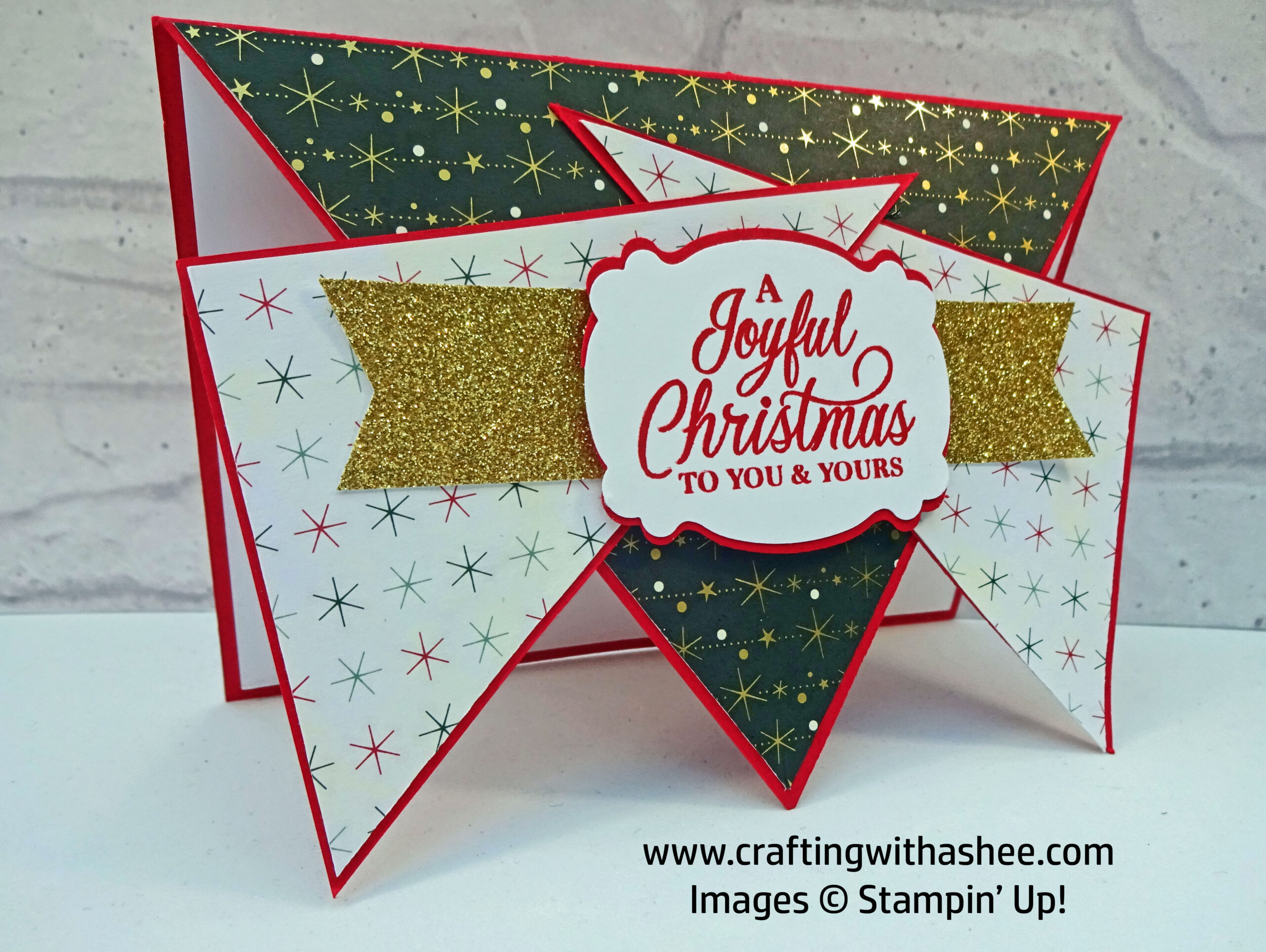 Fun Pointy Christmas Card - Easy Make – Crafting with Ashee ...