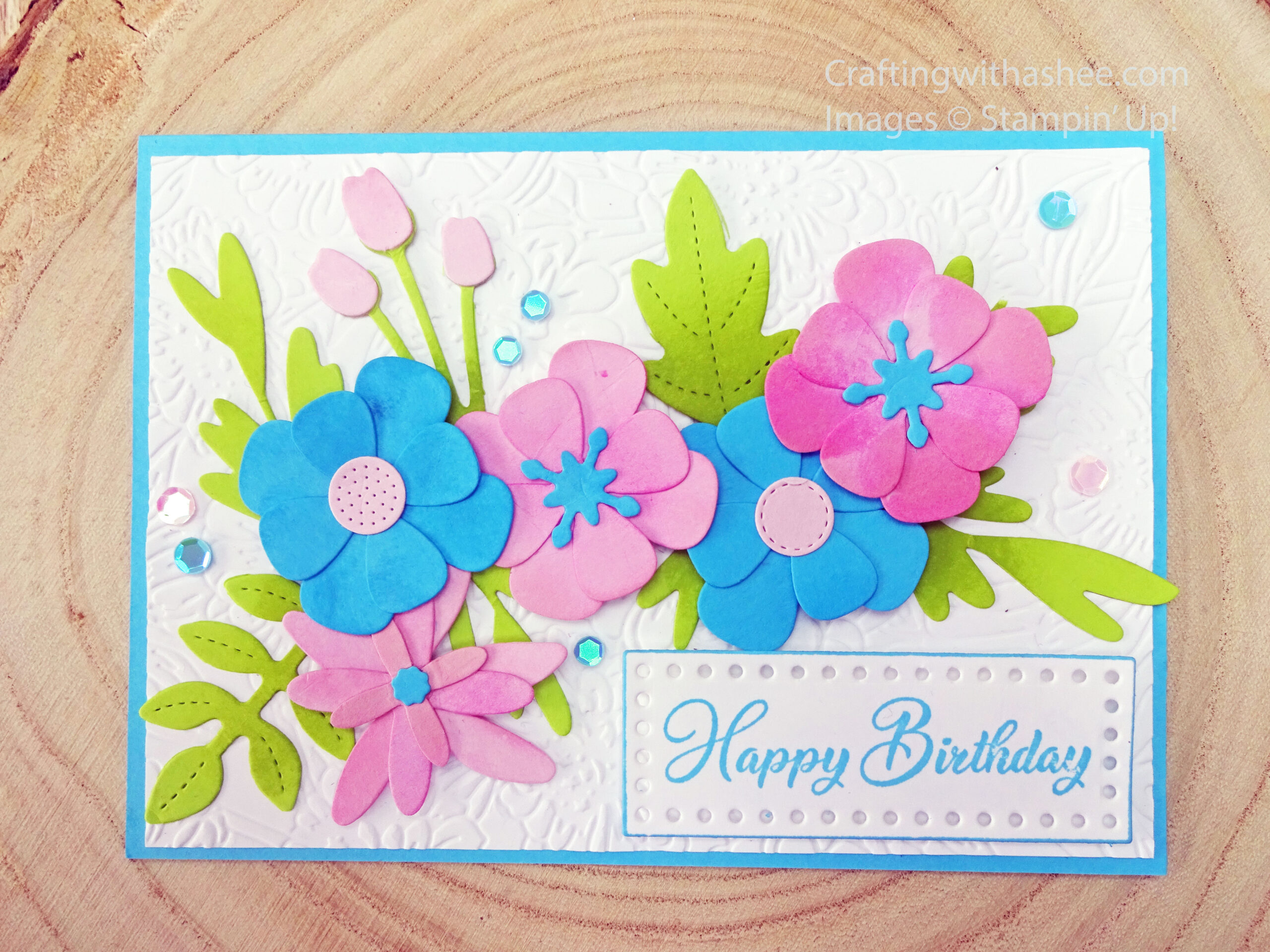 Using the Paper Florist Dies to Make a Birthday Card – Crafting with Ashee