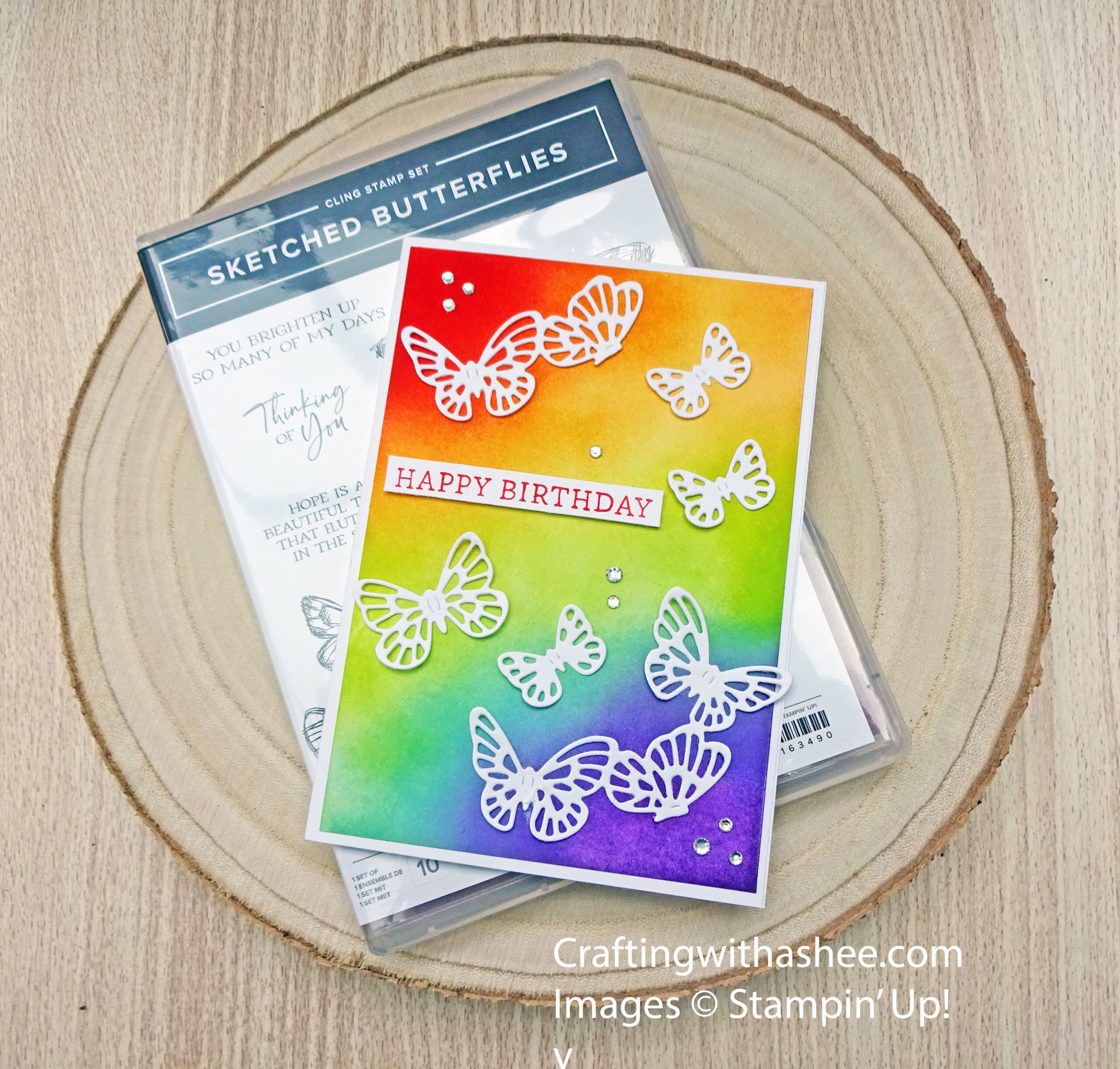 How to Make a Beautifully Blended Rainbow Card – Crafting with Ashee ...