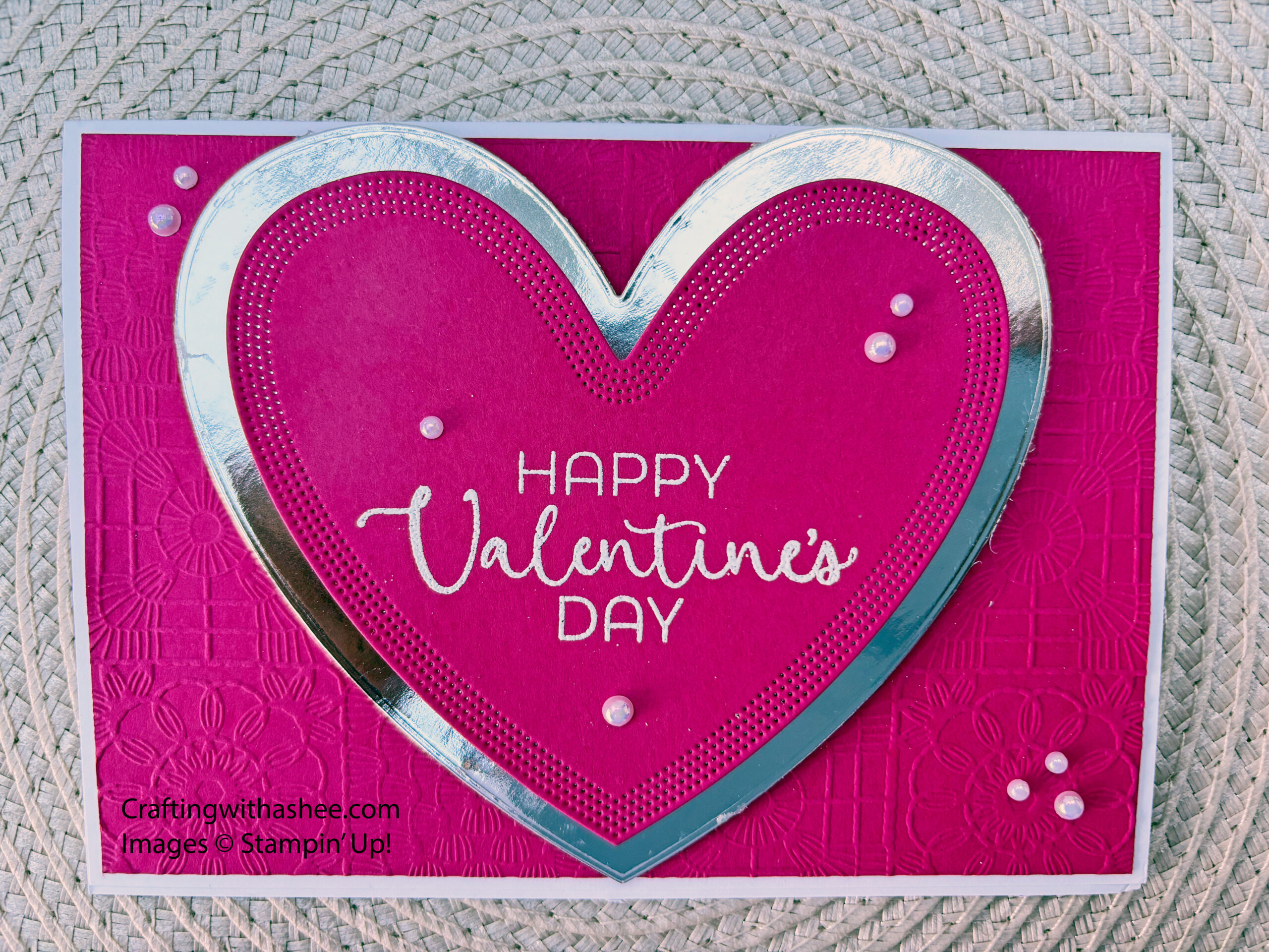 Heat Embossed Valentine's Card. Easy Card Tutorial – Crafting with ...