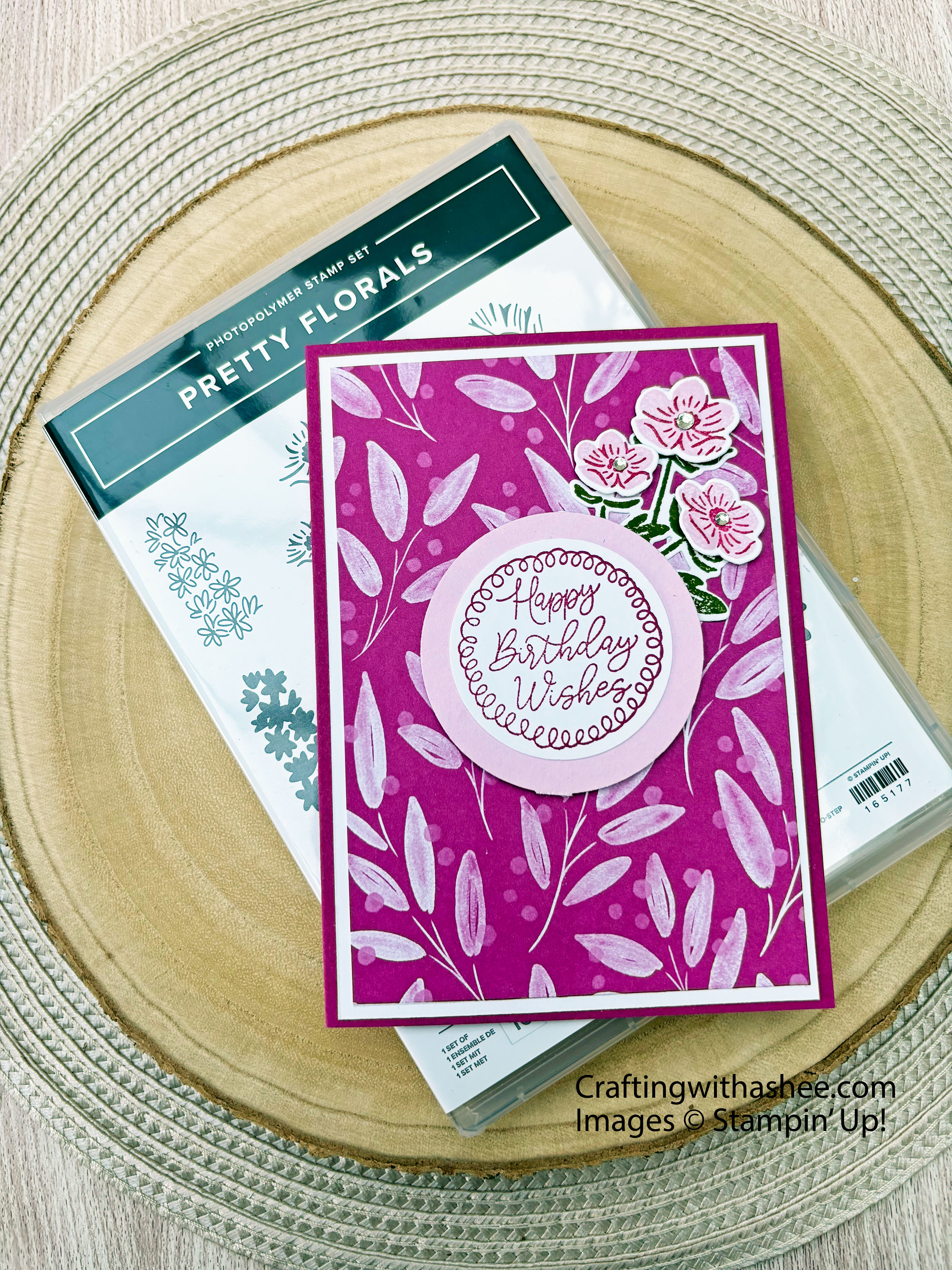 Pretty Florals Monochromatic Birthday Card - Easy Make – Crafting with ...