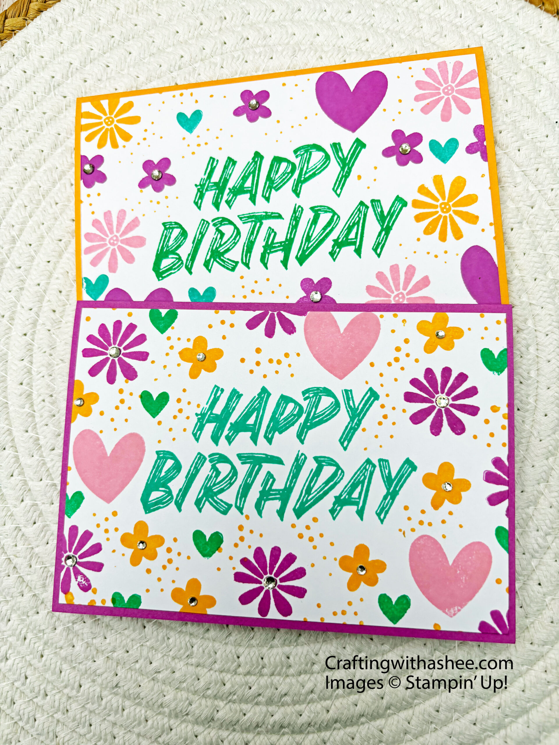 Make a One-Layer Birthday Card - Easy to Post. – Crafting with Ashee ...